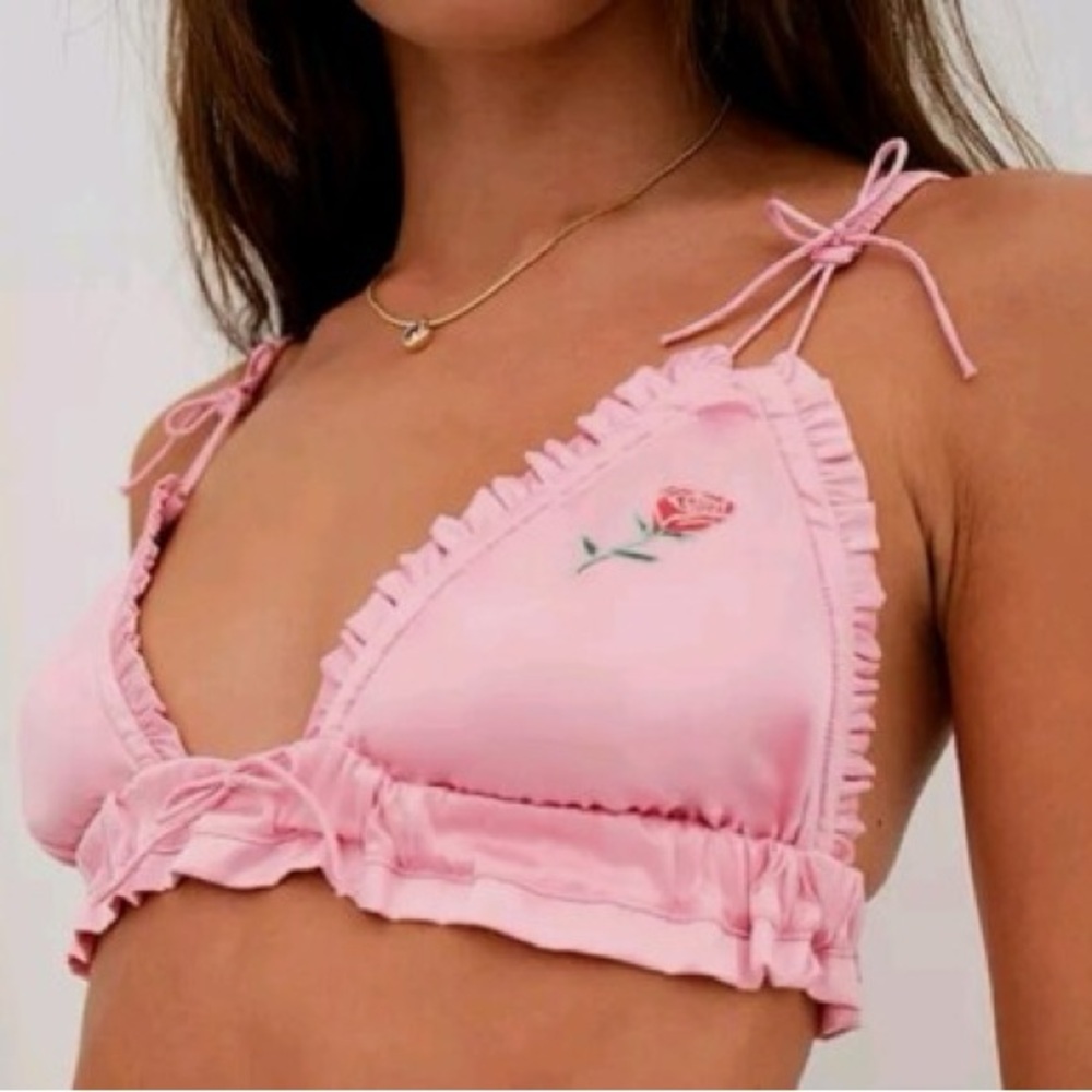 For Love and Lemons X Victoria’s Secret pink set new with tags-Small - Picture 3 of 8